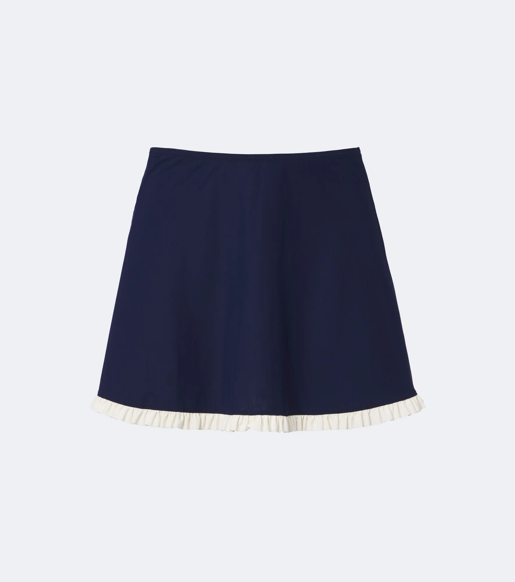 Ruffled jersey miniskirt - 1