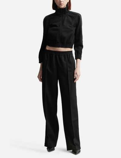 alexanderwang.t CROPPED TRACK JACKET WITH LOGO TAPE IN PIQUE outlook