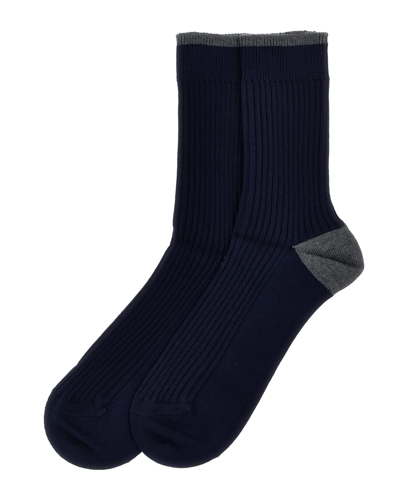 Ribbed Cotton Socks - 2