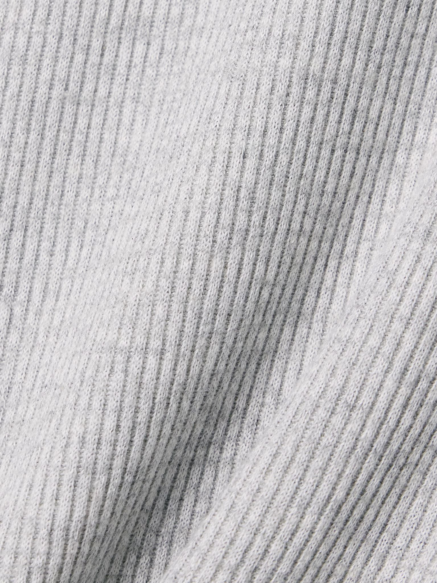 Delphi ribbed jersey top Light gray - 5