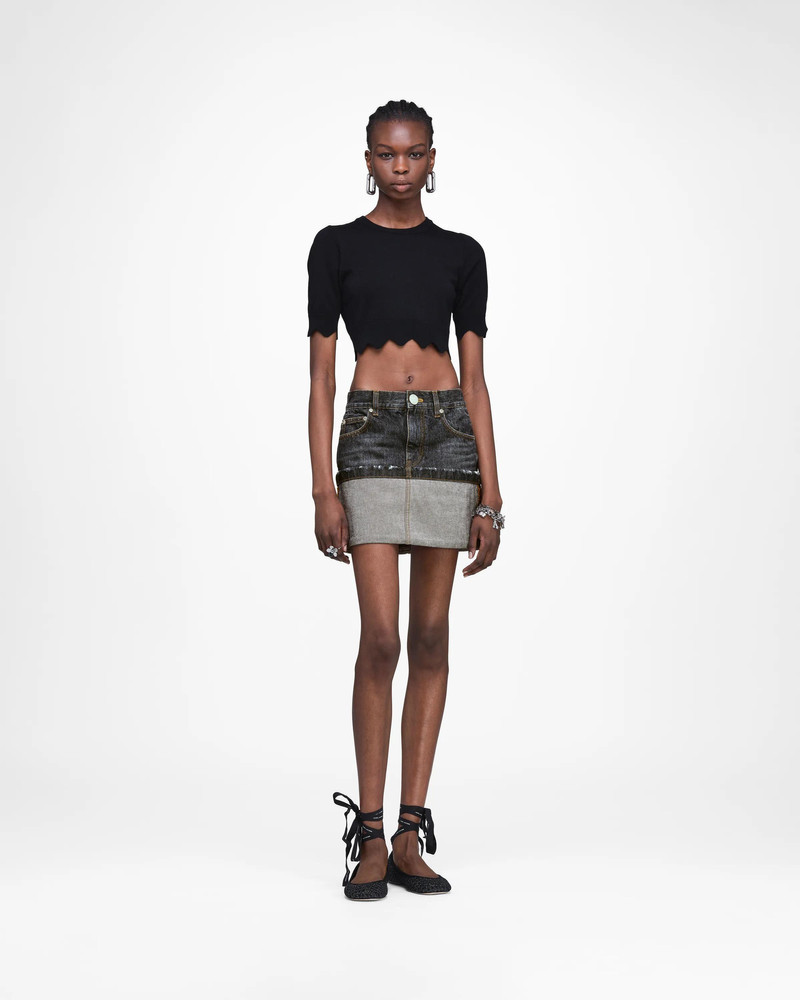 Marc Jacobs SCALLOP DAISY CROP SWEATER outlook