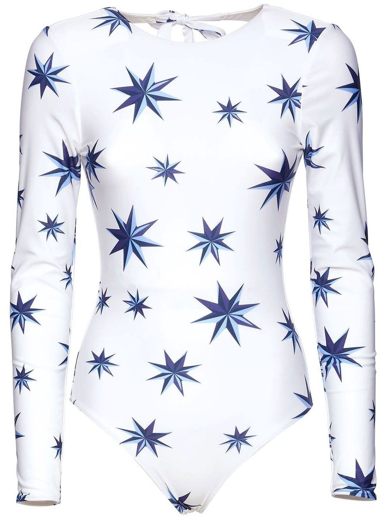 Lakshmi star-print surf suit 1