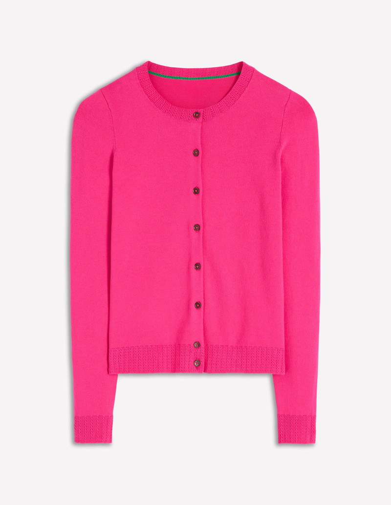 Emilia Cotton Crew Cardigan-Pink Peony 6