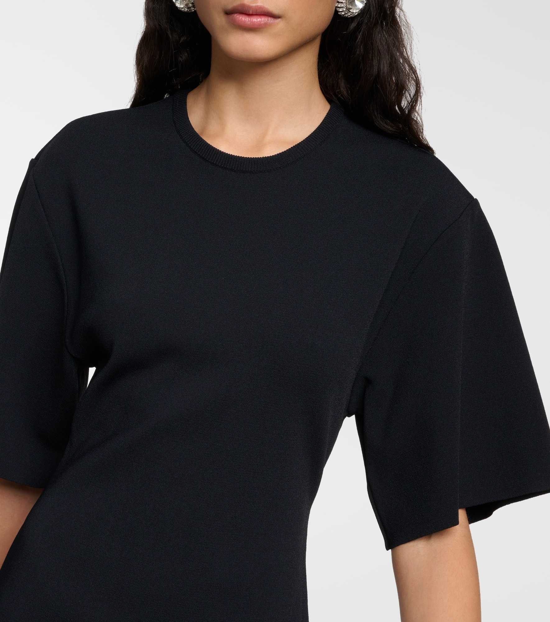 Ruffled midi dress - 4