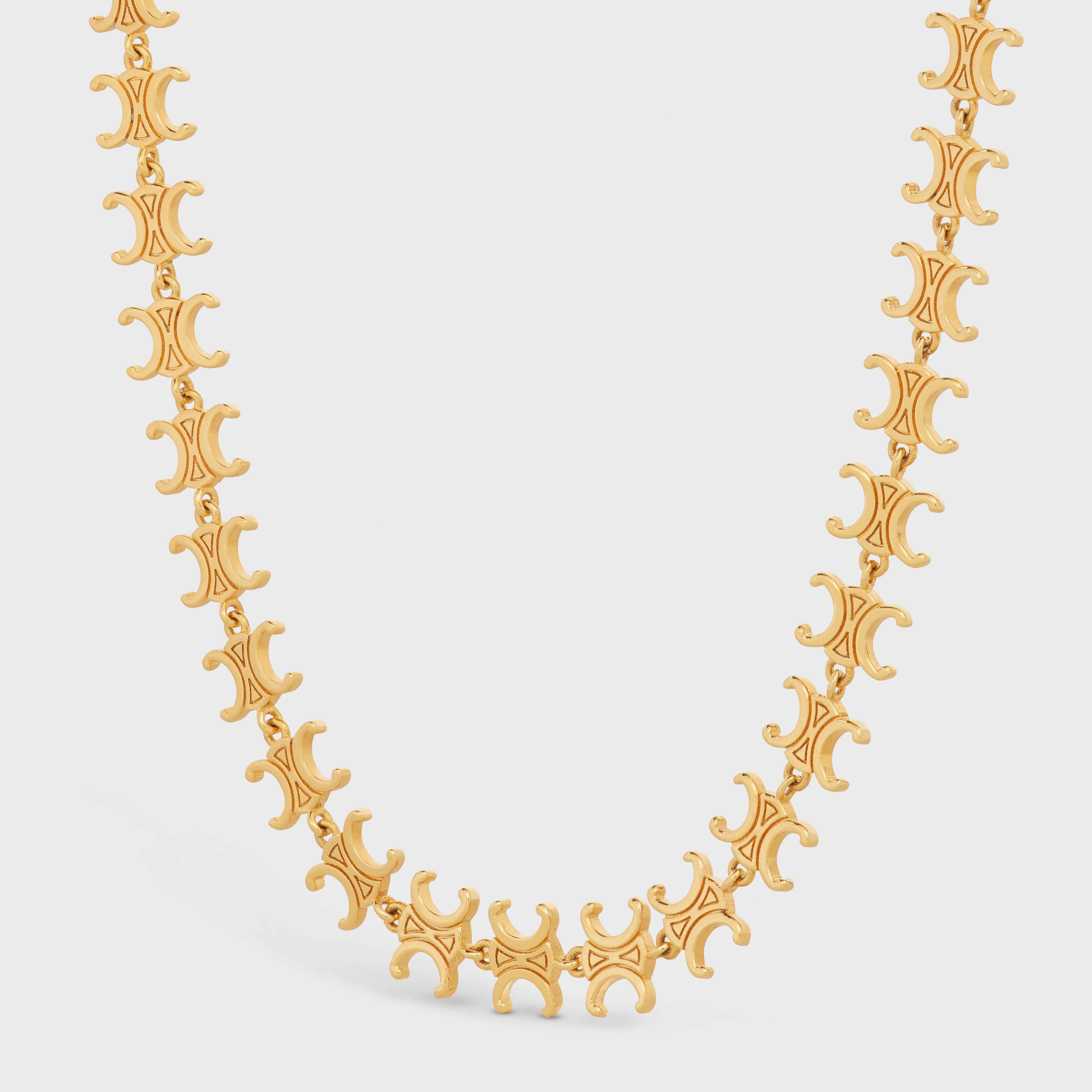 Triomphe Multi Necklace in Brass with Gold Finish - 2