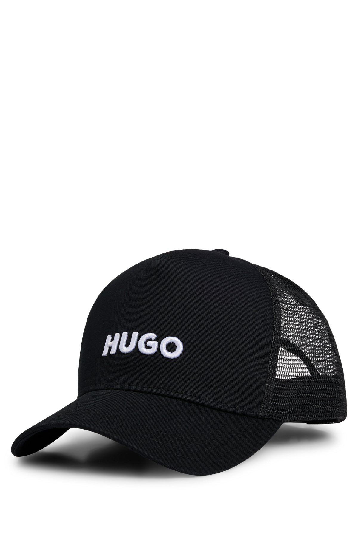 COTTON-TWILL CAP WITH MESH PANELS - 1