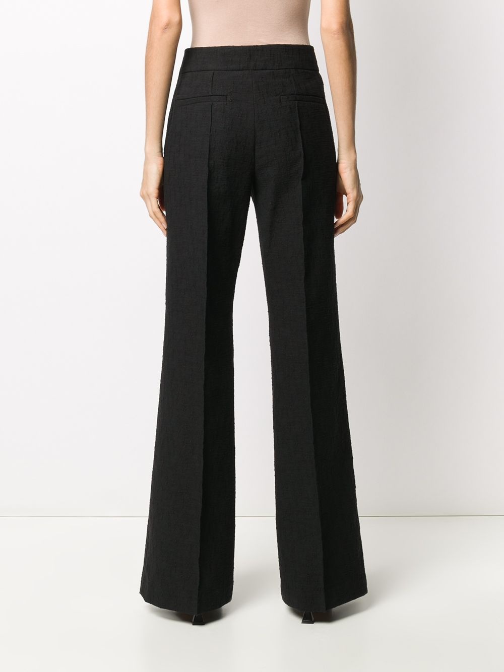 textured pleated trousers - 4