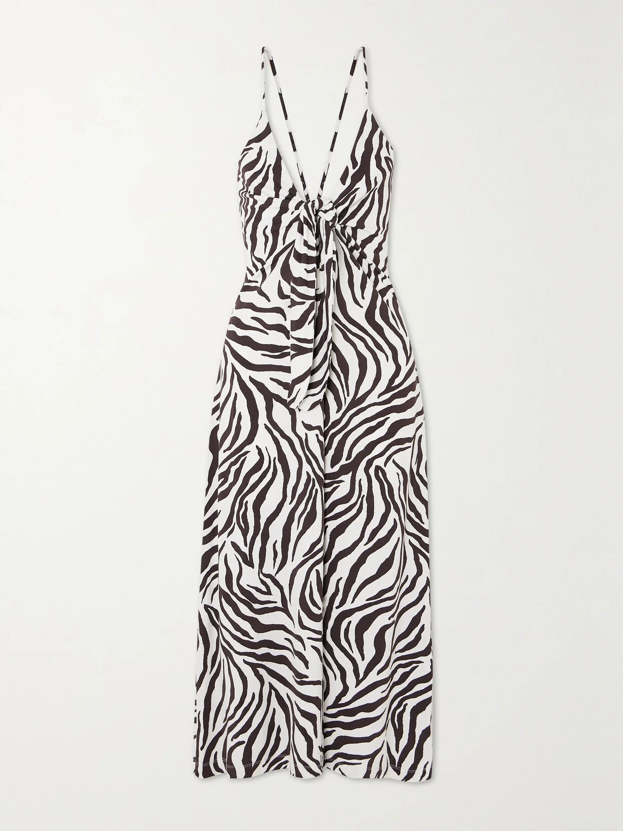 Beachwear Danilo Zebra-print Stretch-knit Midi Dress - 1