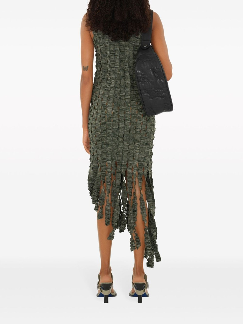 crocheted silk-blend midi dress 5