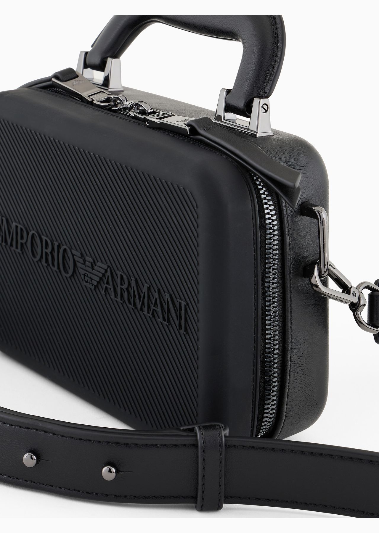 ASV recycled rubber camera shoulder bag with logo - 5