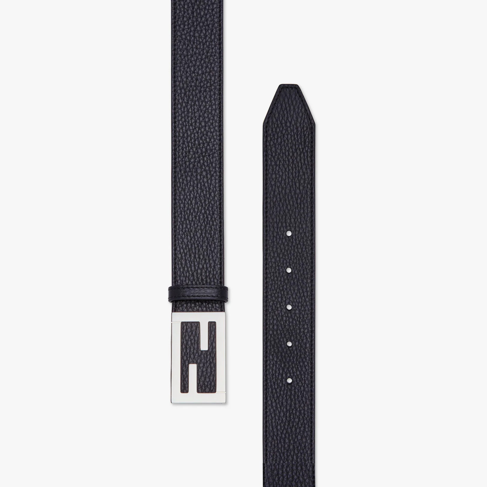 Black leather belt - 2