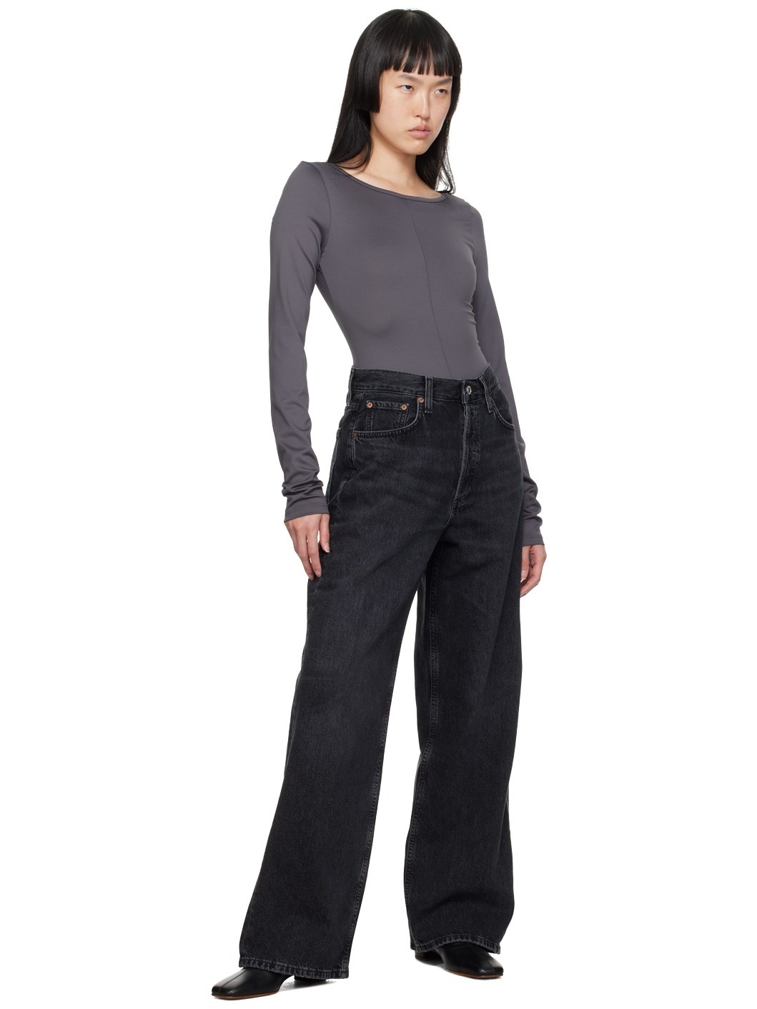 Gray Paulette Bodysuit - 5
