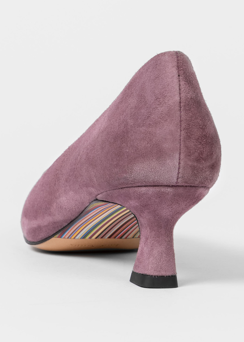 Suede 'Sonora' Heel Court Shoes 4