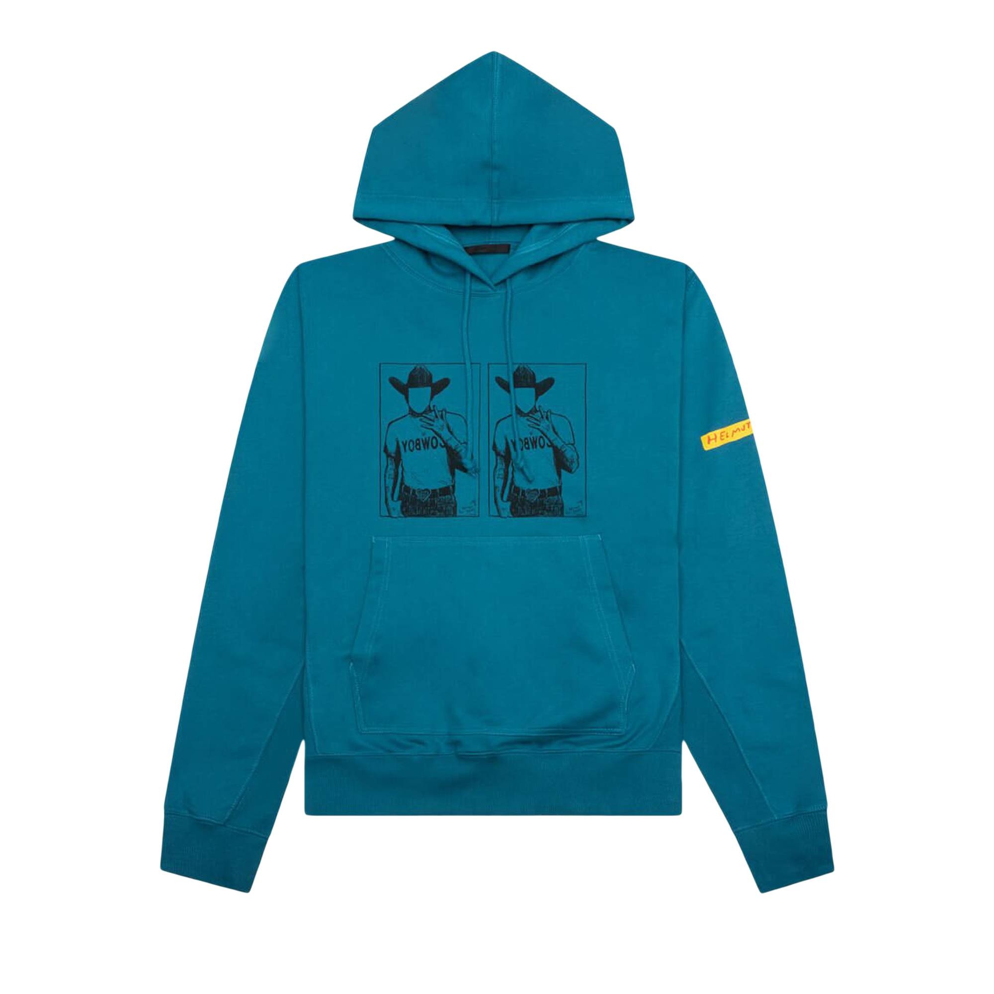 Helmut Lang Scribble Logo Hoodie 'River' - 1