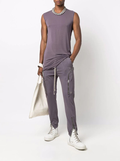 Rick Owens semi-sheer sleeveless T-shirt outlook