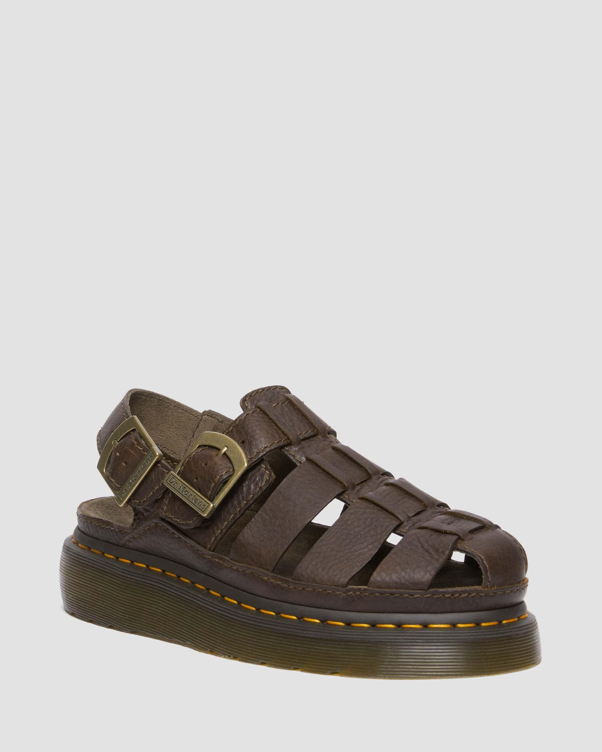 Wrenlie Grizzly Leather Fisherman Sandals - 5