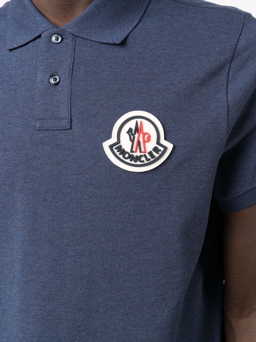 logo-patch polo shirt - 5