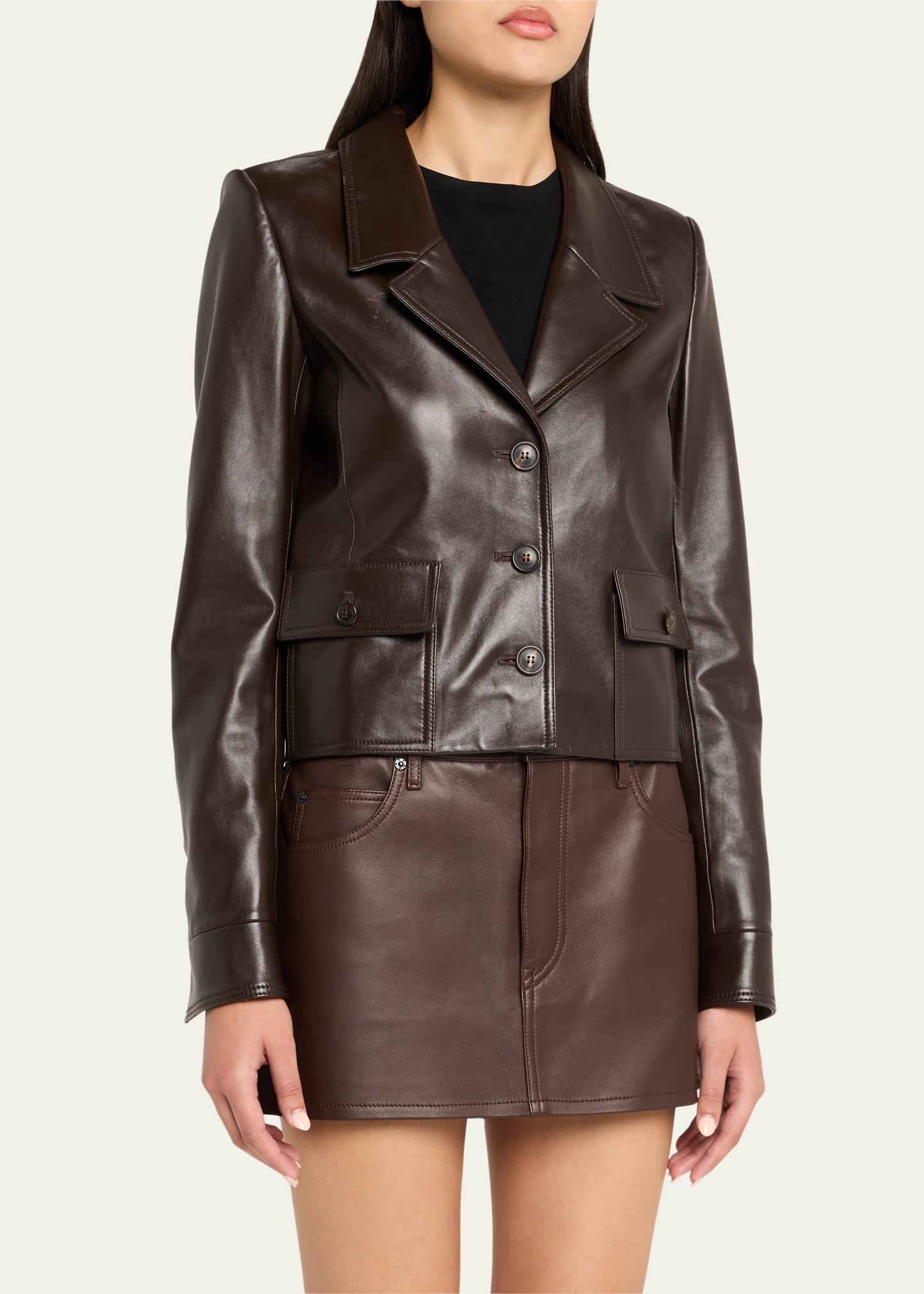 The Leather Cuffed Jacket - 4