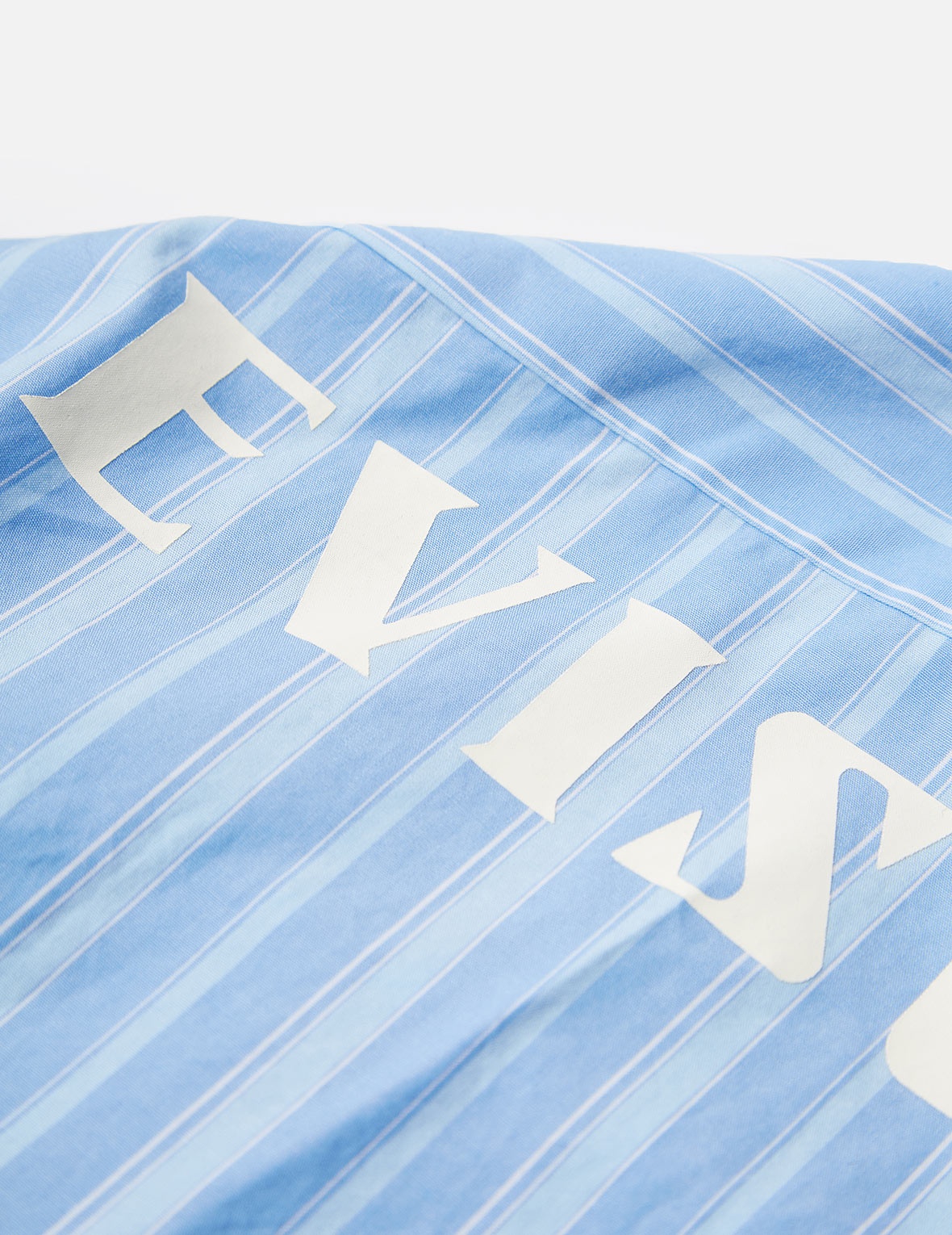 Drape Collar Pinstripe Shirt - 17