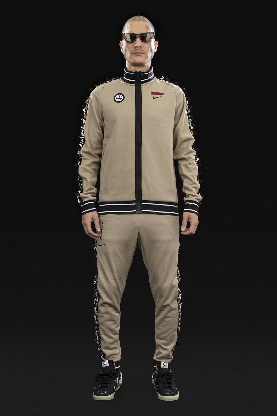 GGG-P1-247 Nike® Acronym® Track Pant Knit Khaki/Black - 1