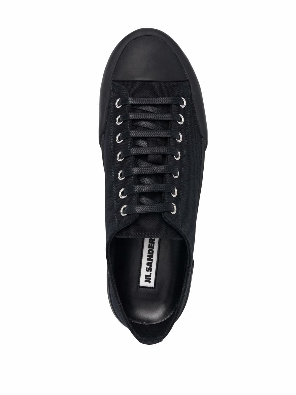 lace-up low-top sneakers - 4