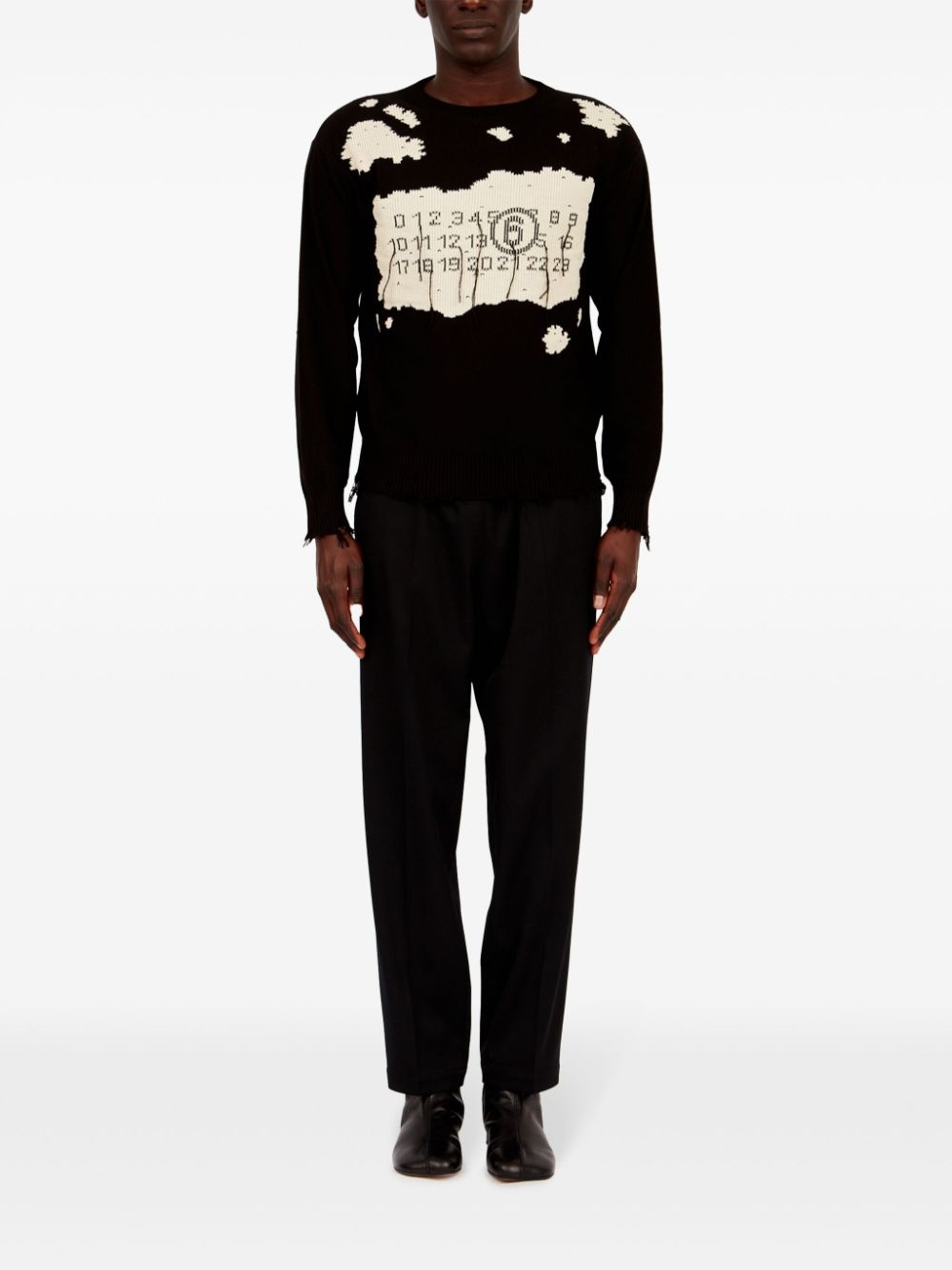 numbers-motif jumper - 2