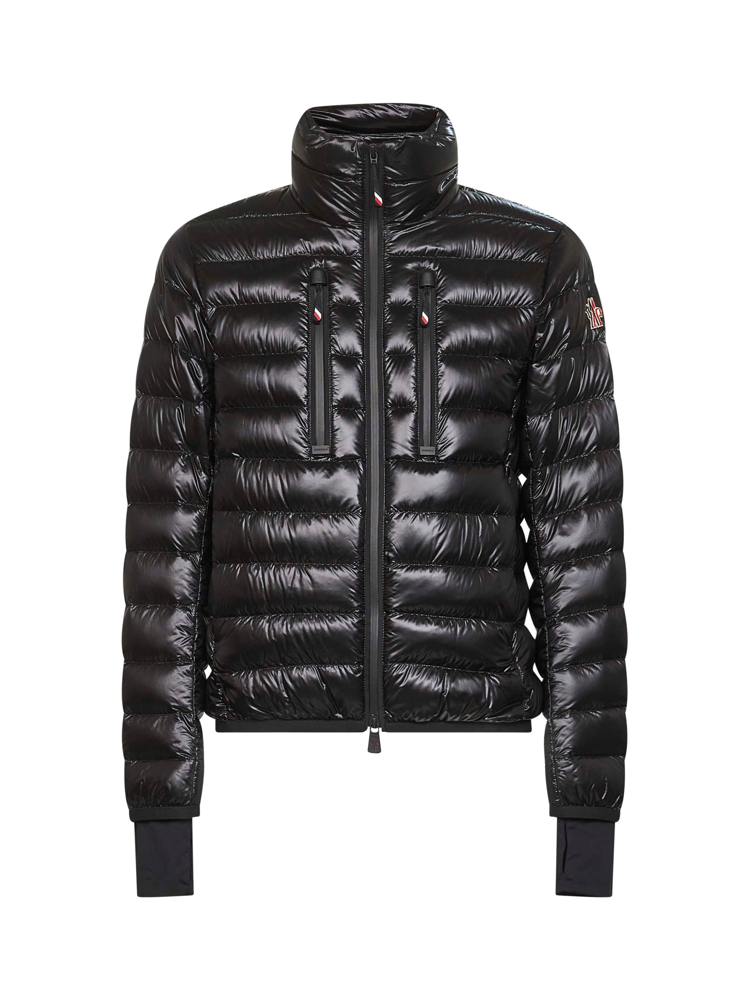 Black stretch nylon Hers down jacket - 1