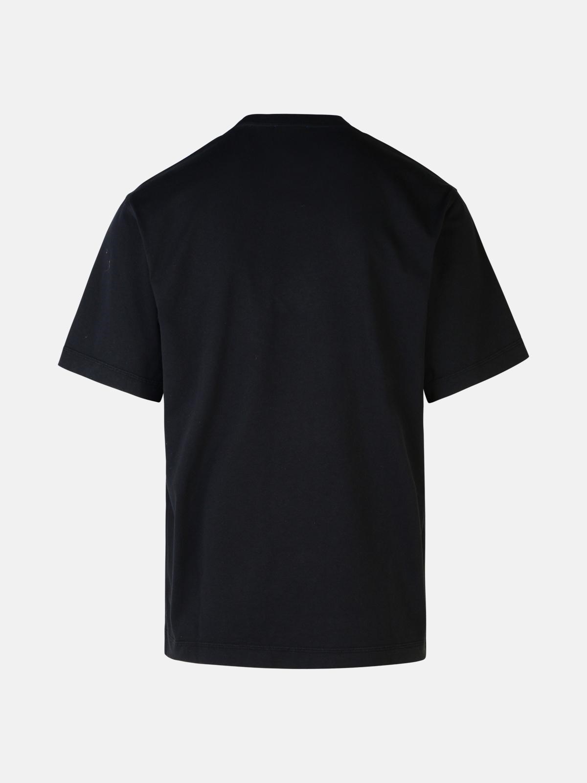BLACK COTTON T-SHIRT - 3
