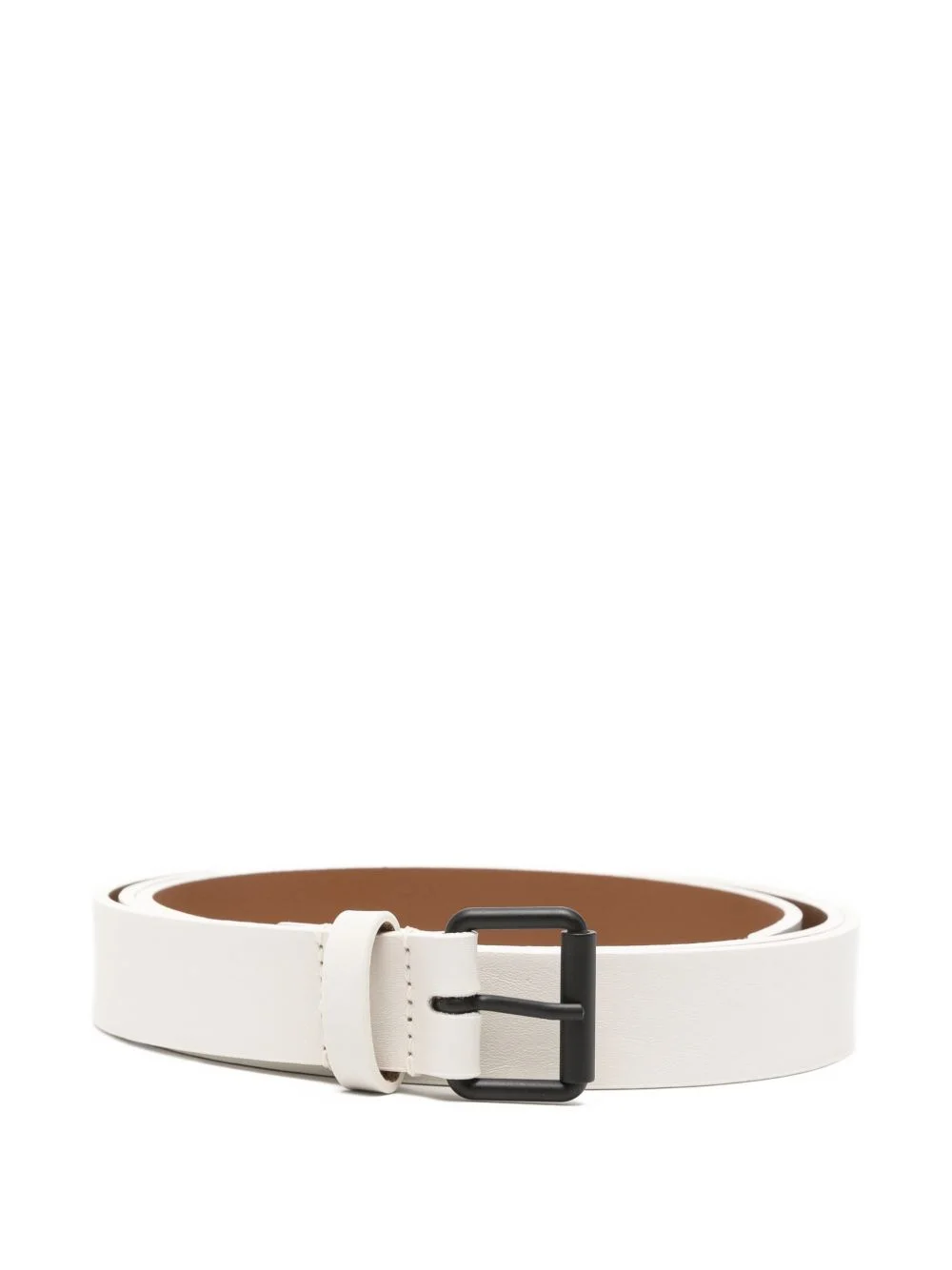 leather buckle belt - 1