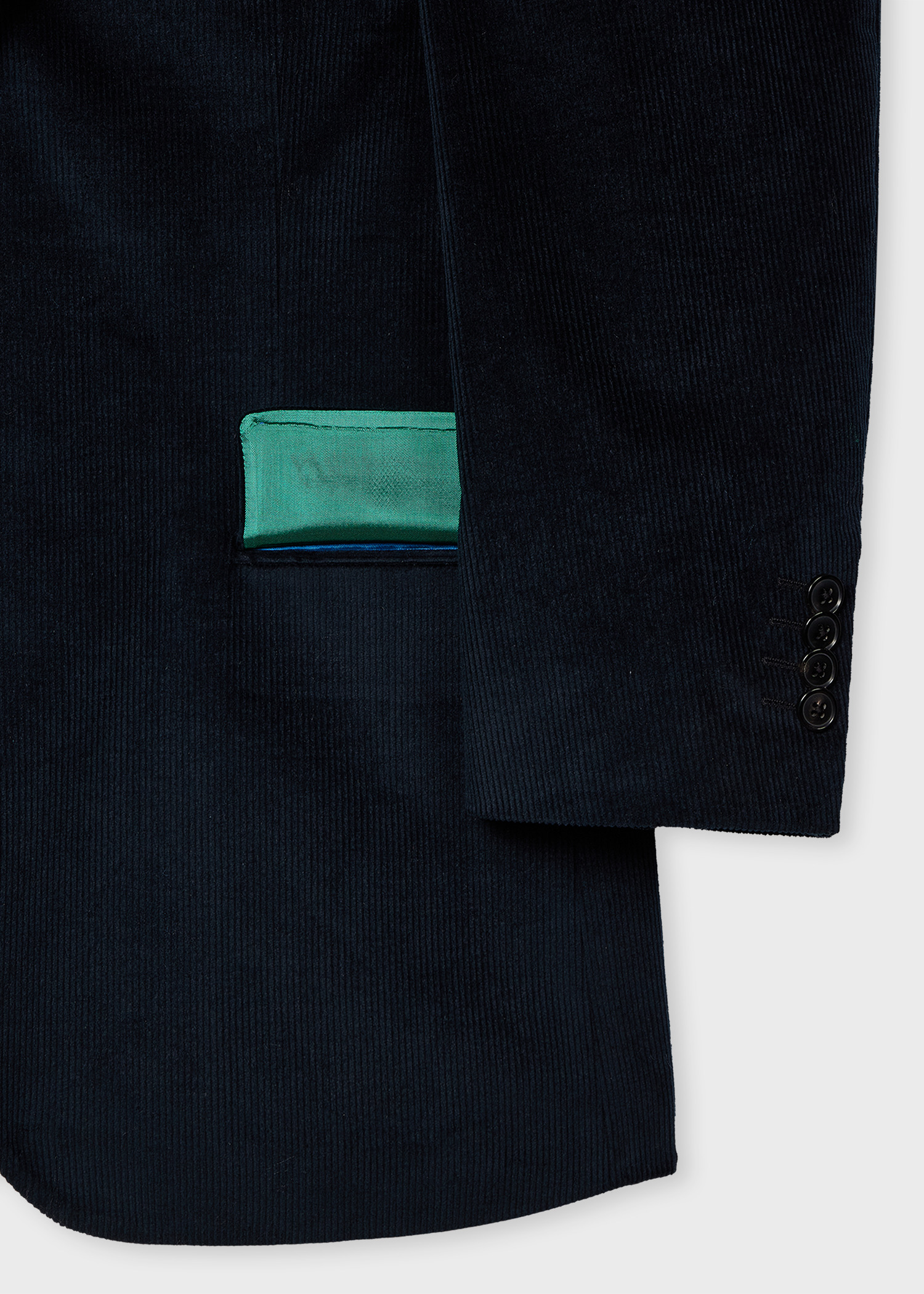 Navy Cotton and Wool-Blend Corduroy Blazer - 3