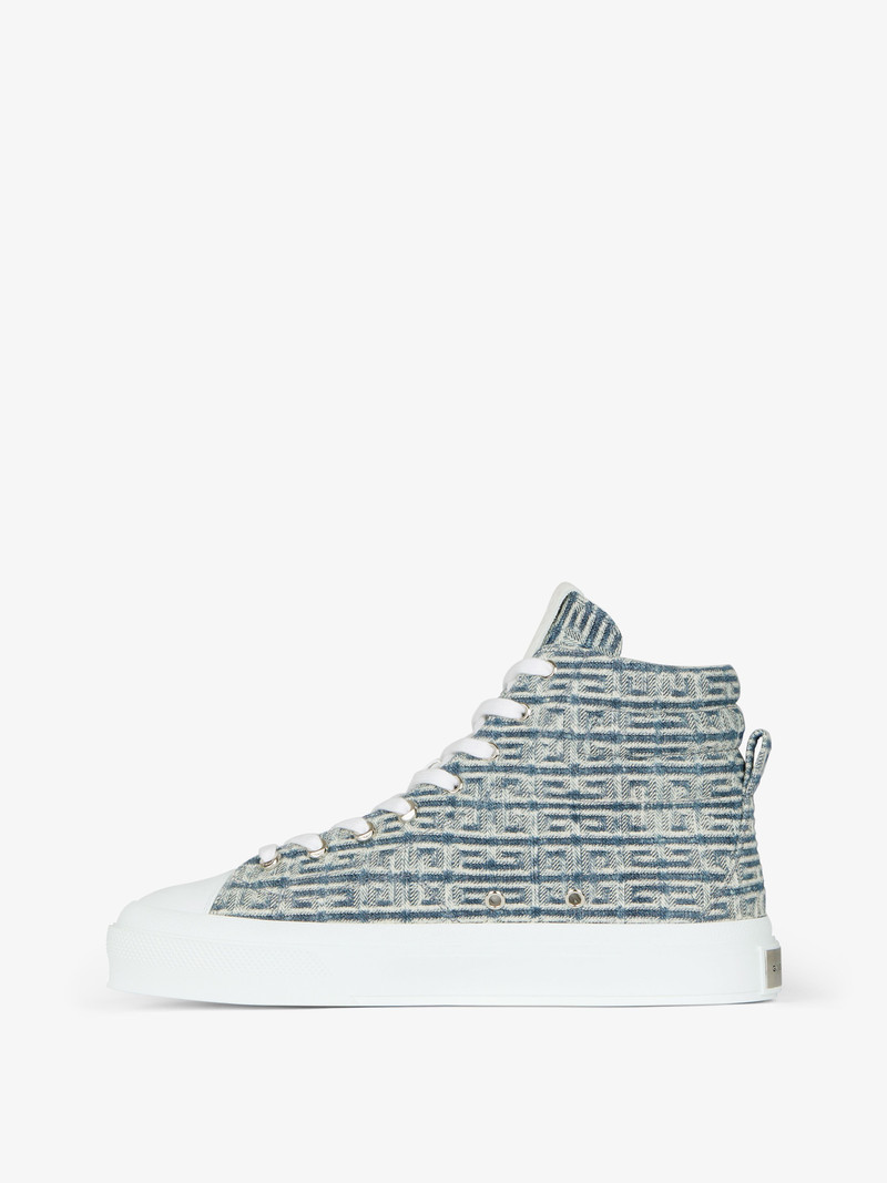 Givenchy CITY HIGH-TOP SNEAKERS IN 4G JACQUARD outlook