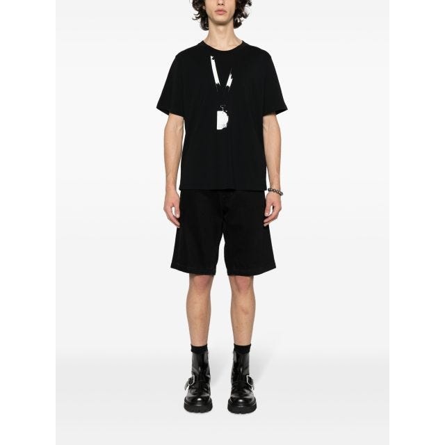 MM6 Maison Margiela Backstage Pass Print T-shirt | REVERSIBLE