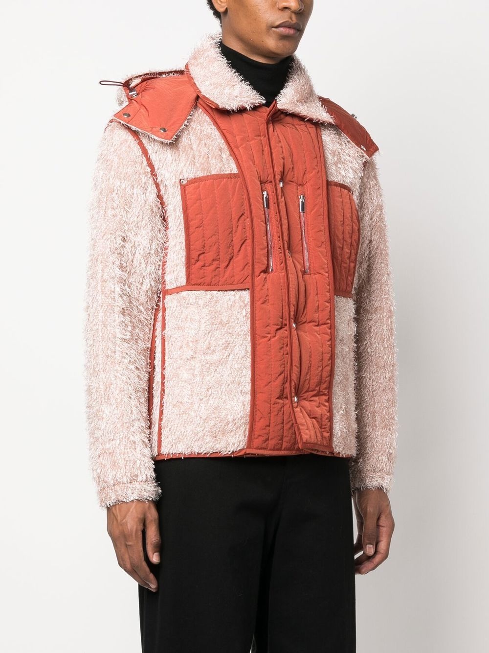 Reversible Fluffy hooded jacket - 3