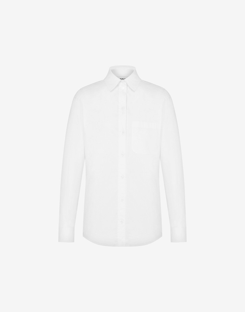 PURE MOSCHINO PRINT POPLIN SHIRT 1
