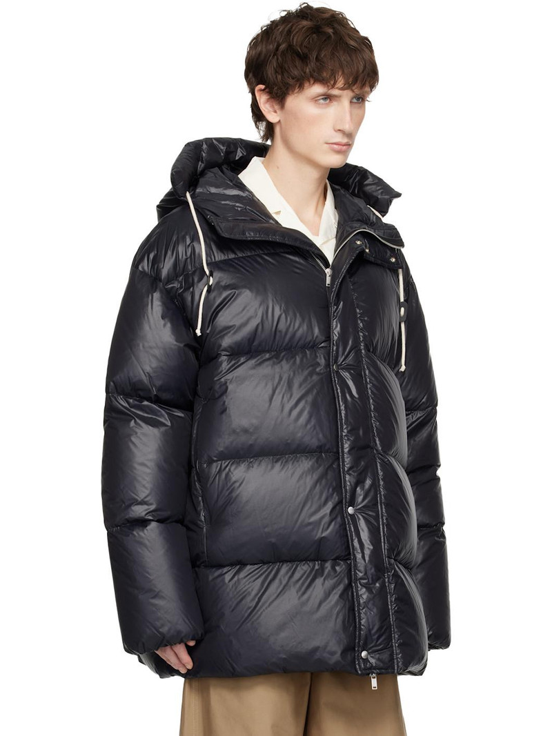 Black Hooded Down Jacket 2