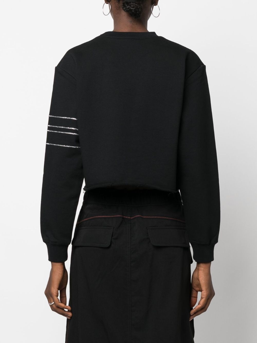 crystal-logo cropped jumper - 8