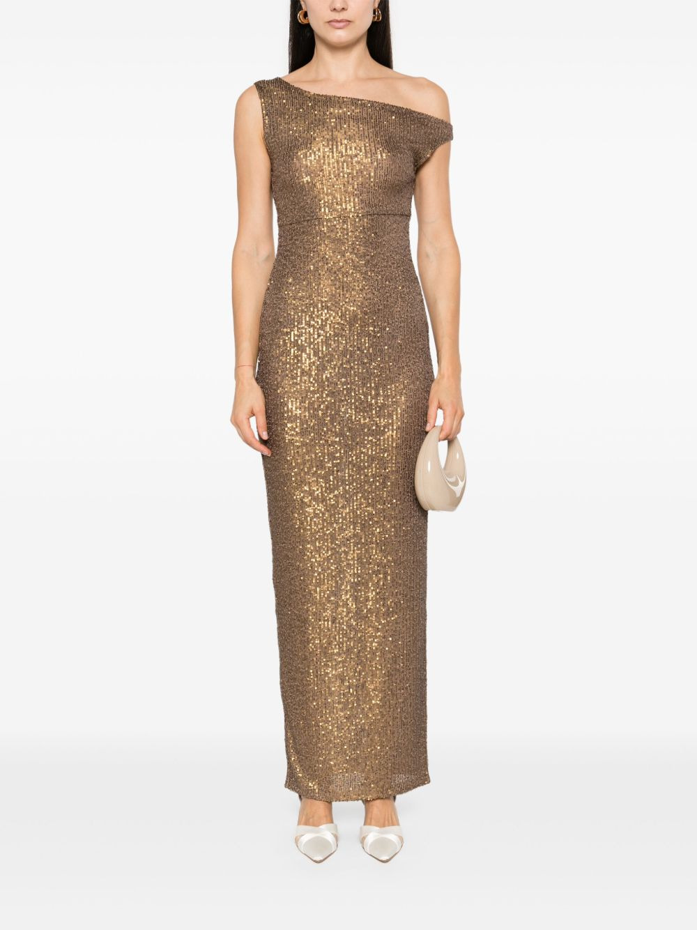 sequin-embellished gown - 2