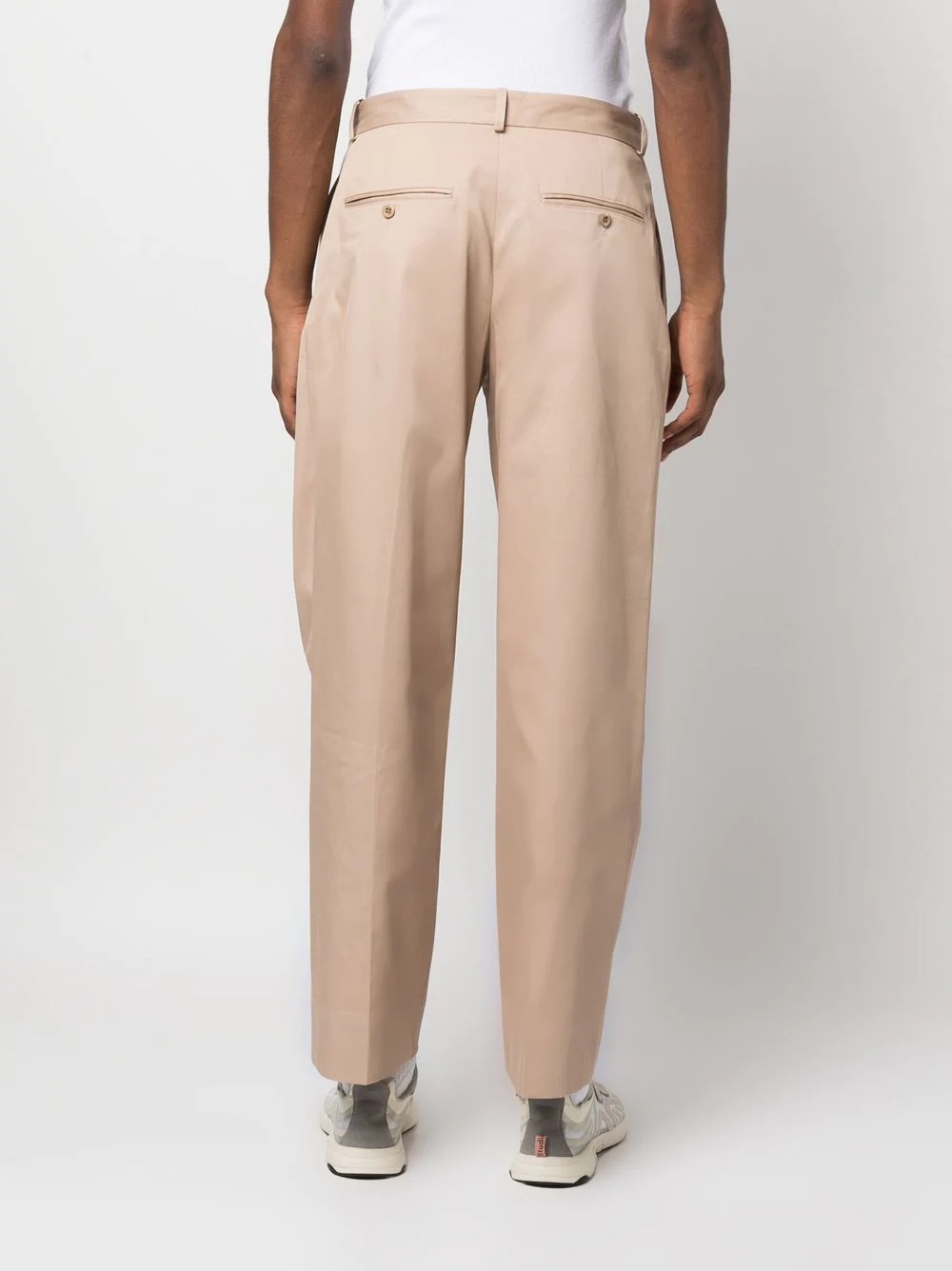 straight-leg chino trousers - 4