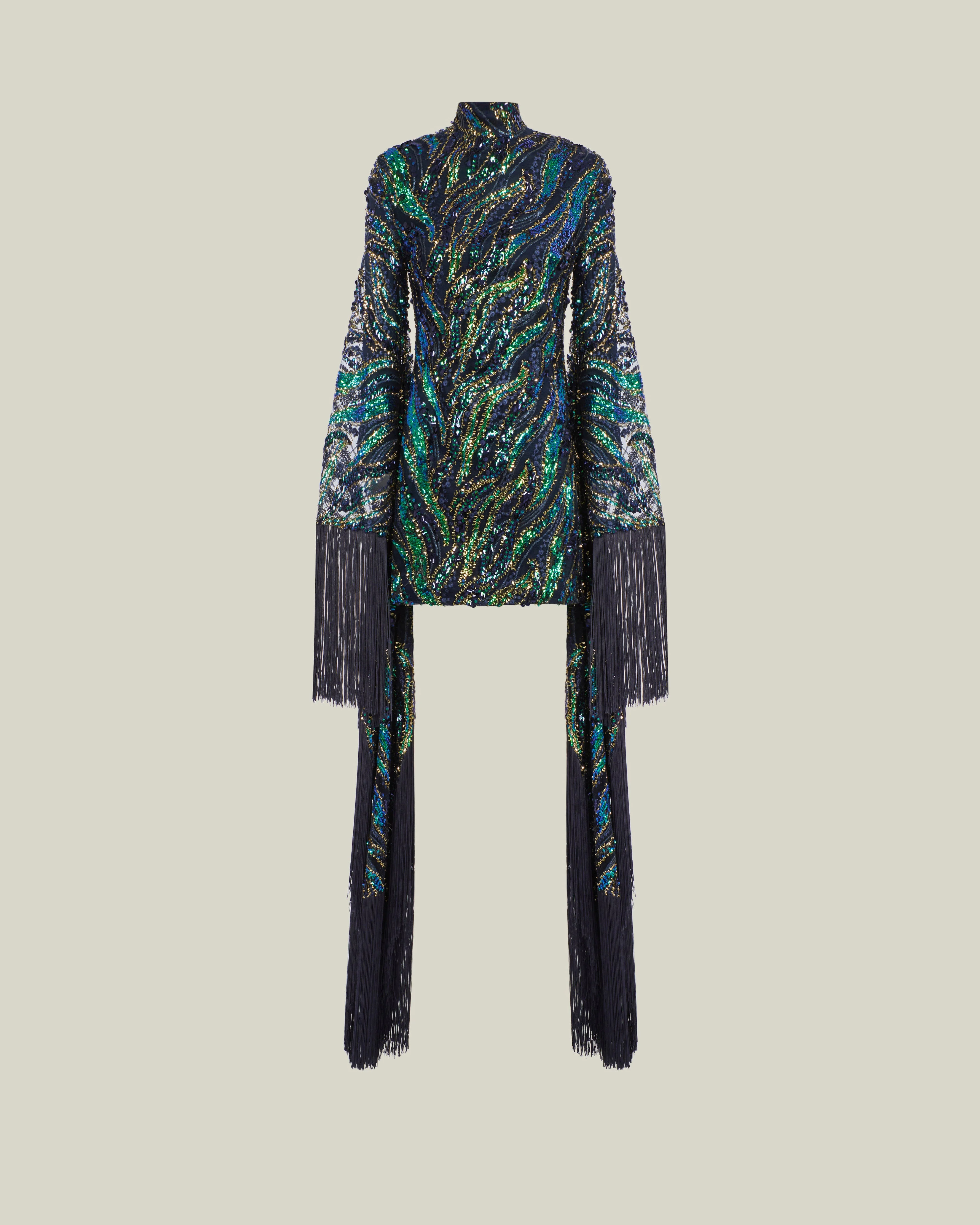 Disco Dragon Dress in Multicolor - 1