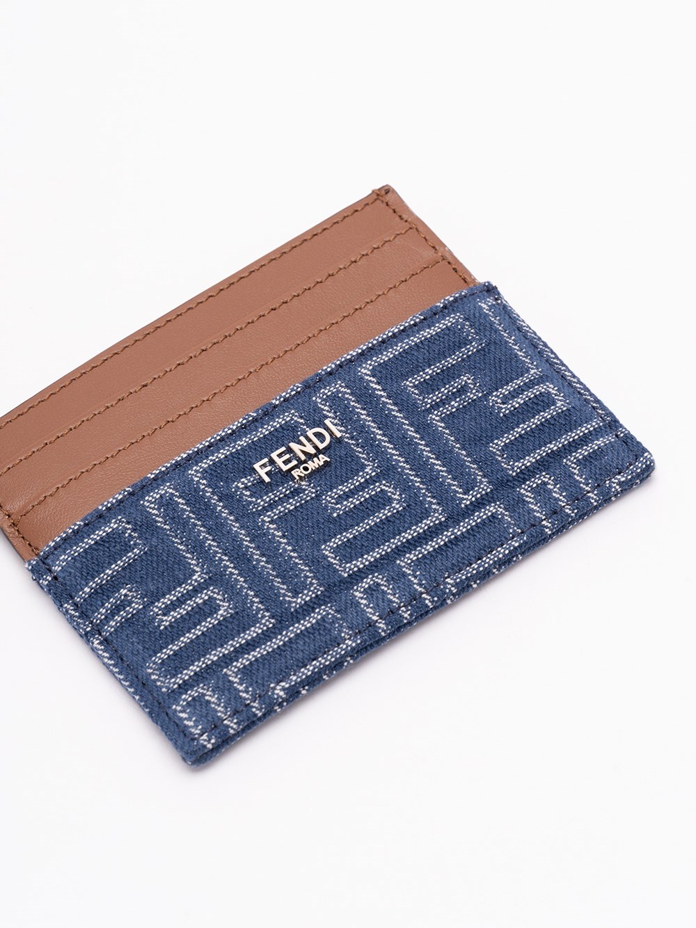 `FF` Denim Card Case - 3