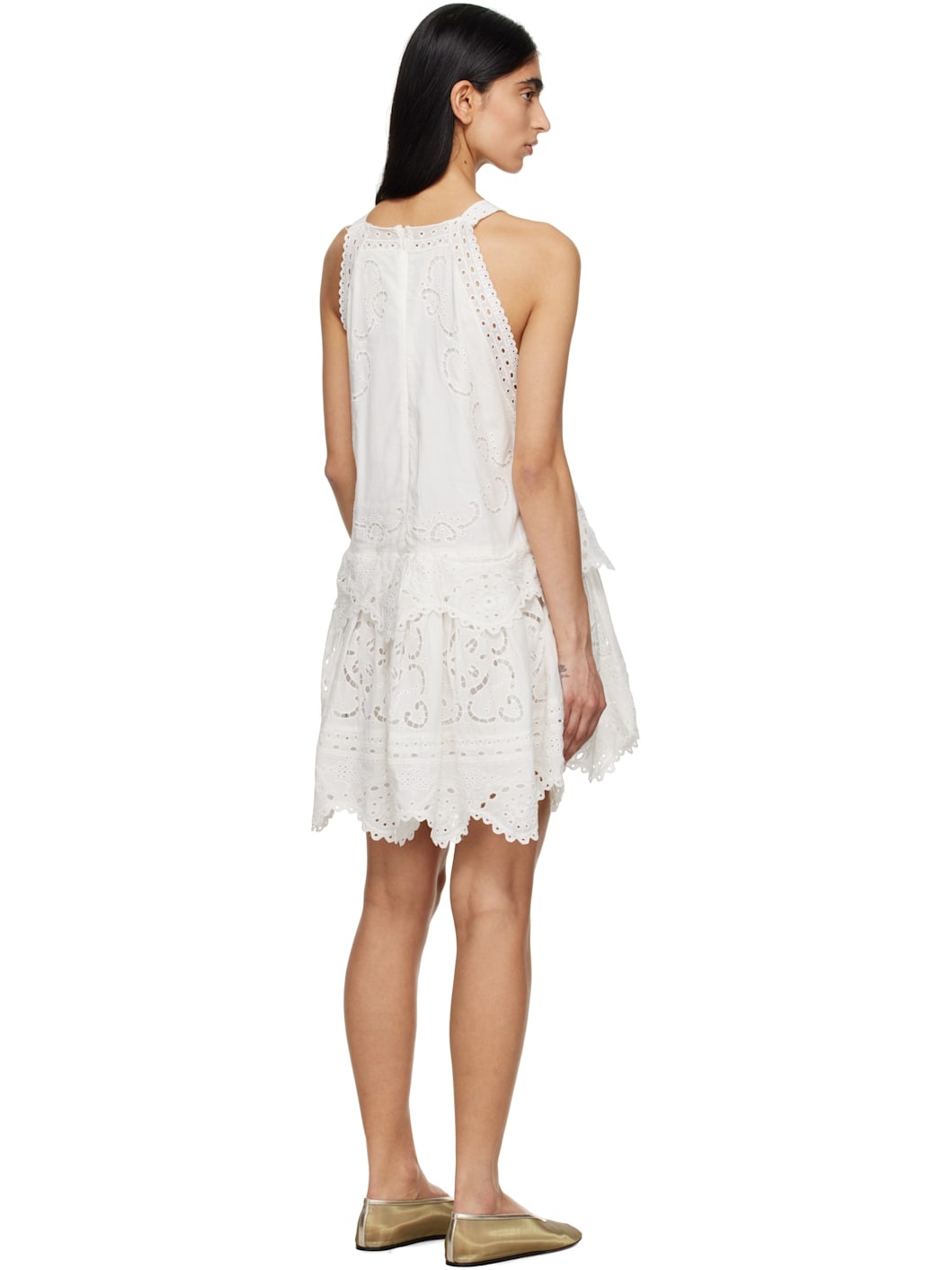 White Dahlia Tank Minidress - 3