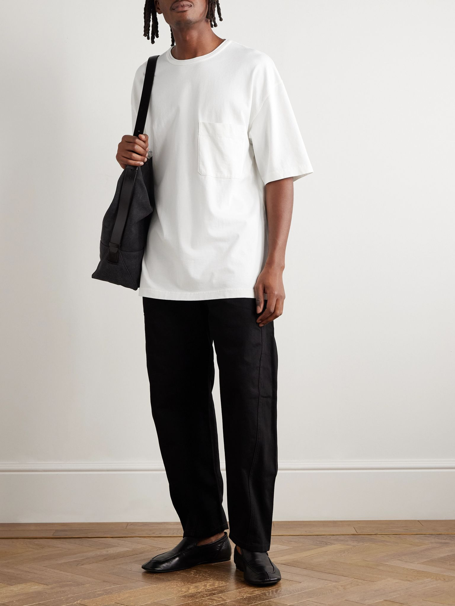 Garment-Dyed Cotton-Jersey T-Shirt Cream - 2