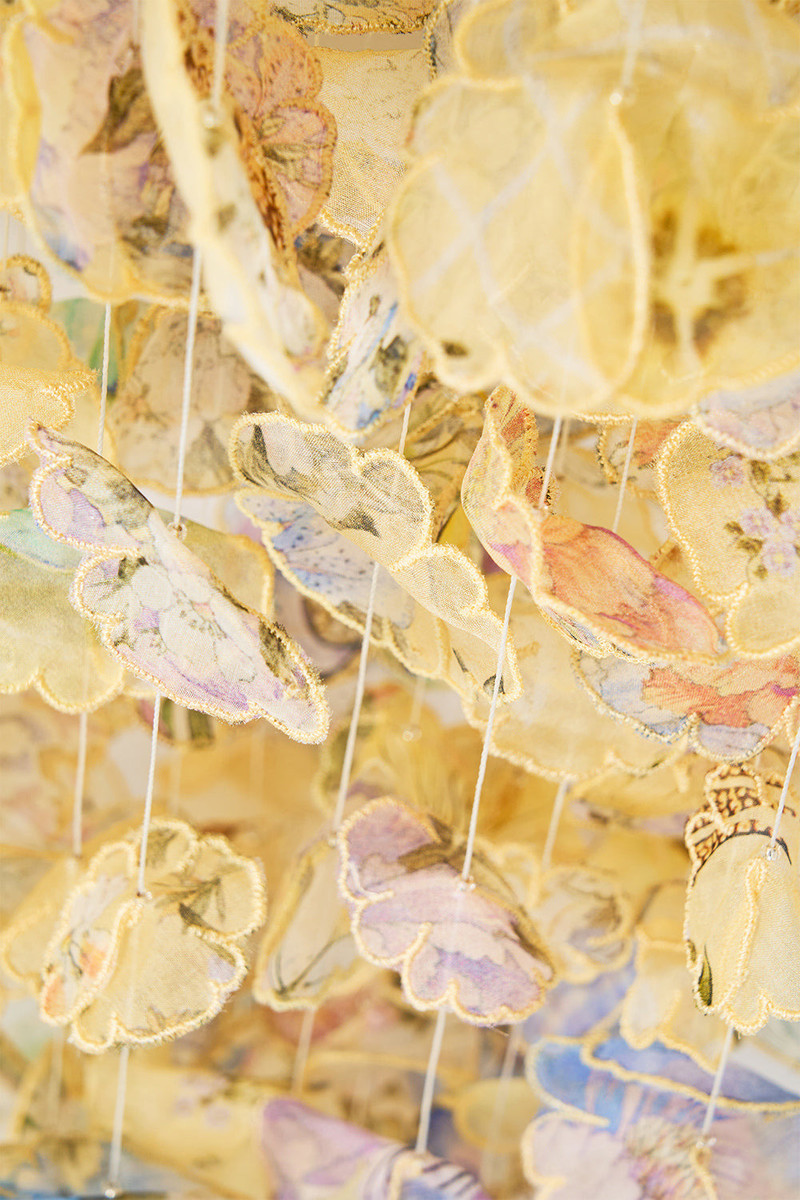 DRAWSTRING POUCH BAG WITH FLORAL FRINGE 7