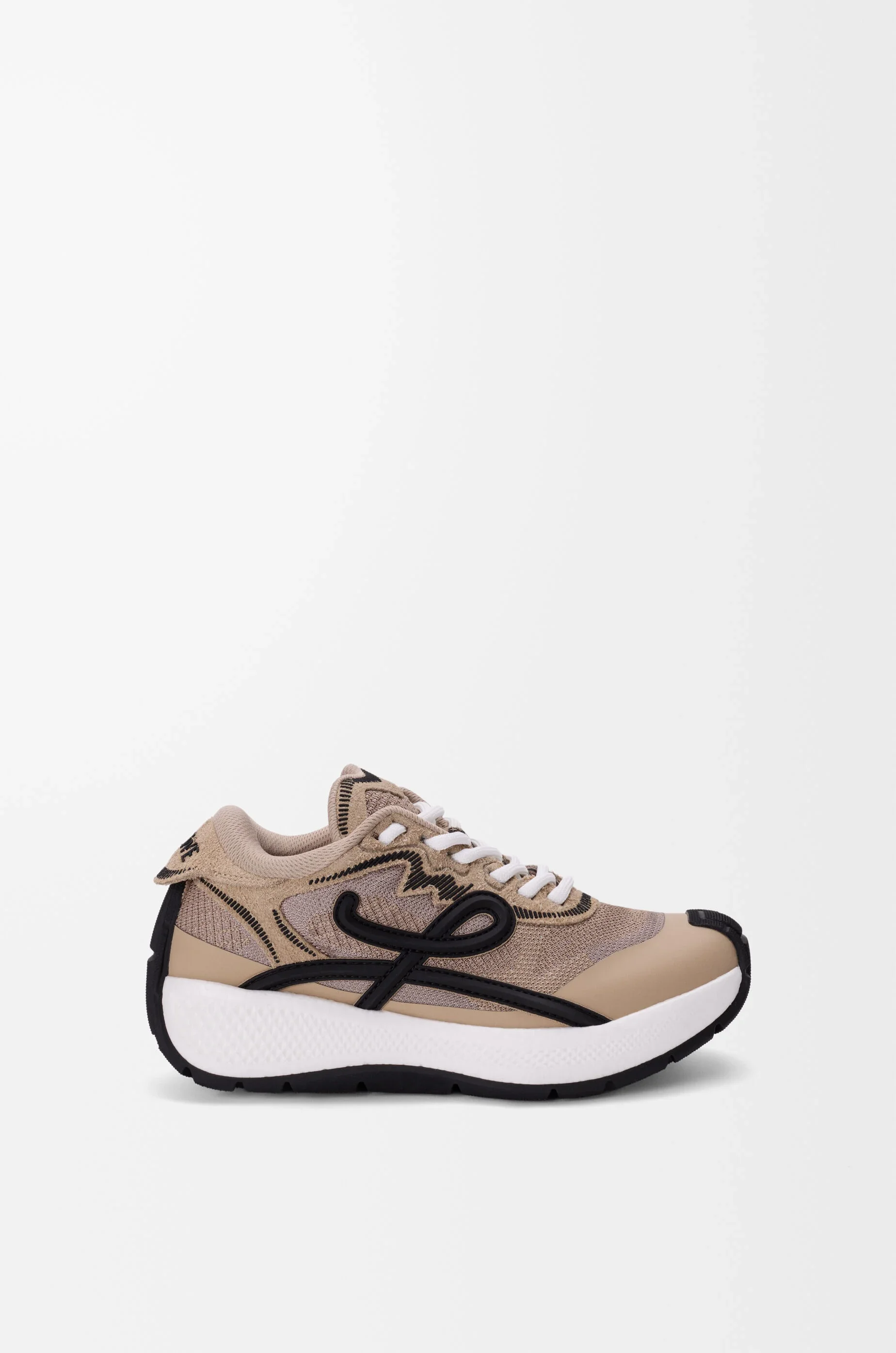 Pogo sneaker in technical knit and suede - 1