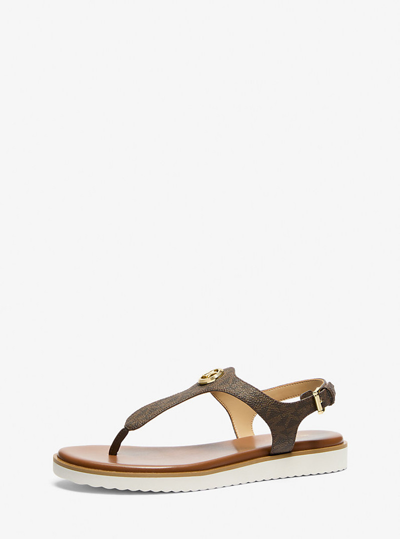 MICHAEL KORS Val Signature Logo Thong Sandal outlook