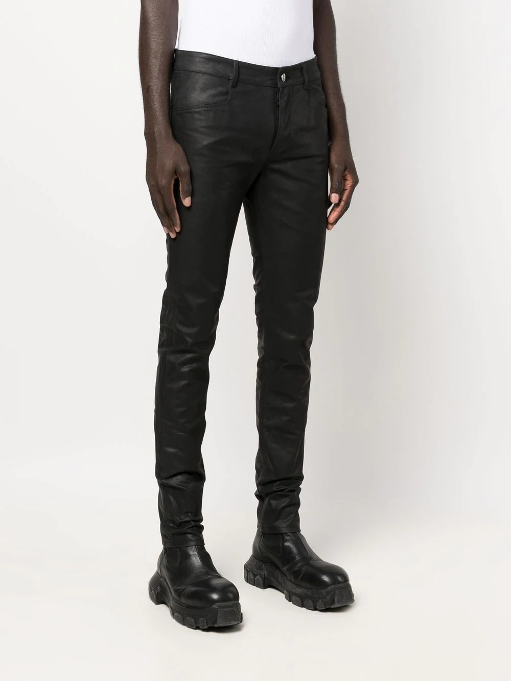 skinny leather trousers - 3