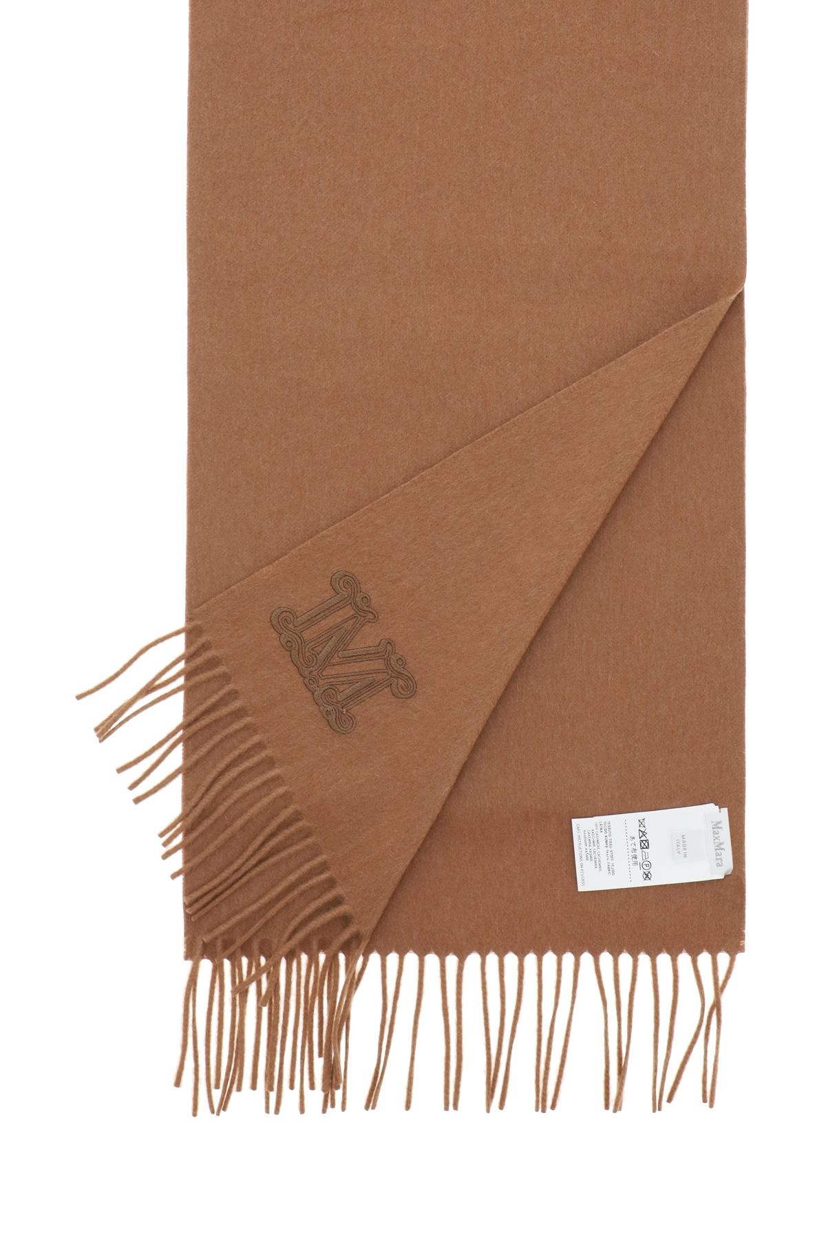 CASHMERE SCARF WITH MONOGRAM - 2