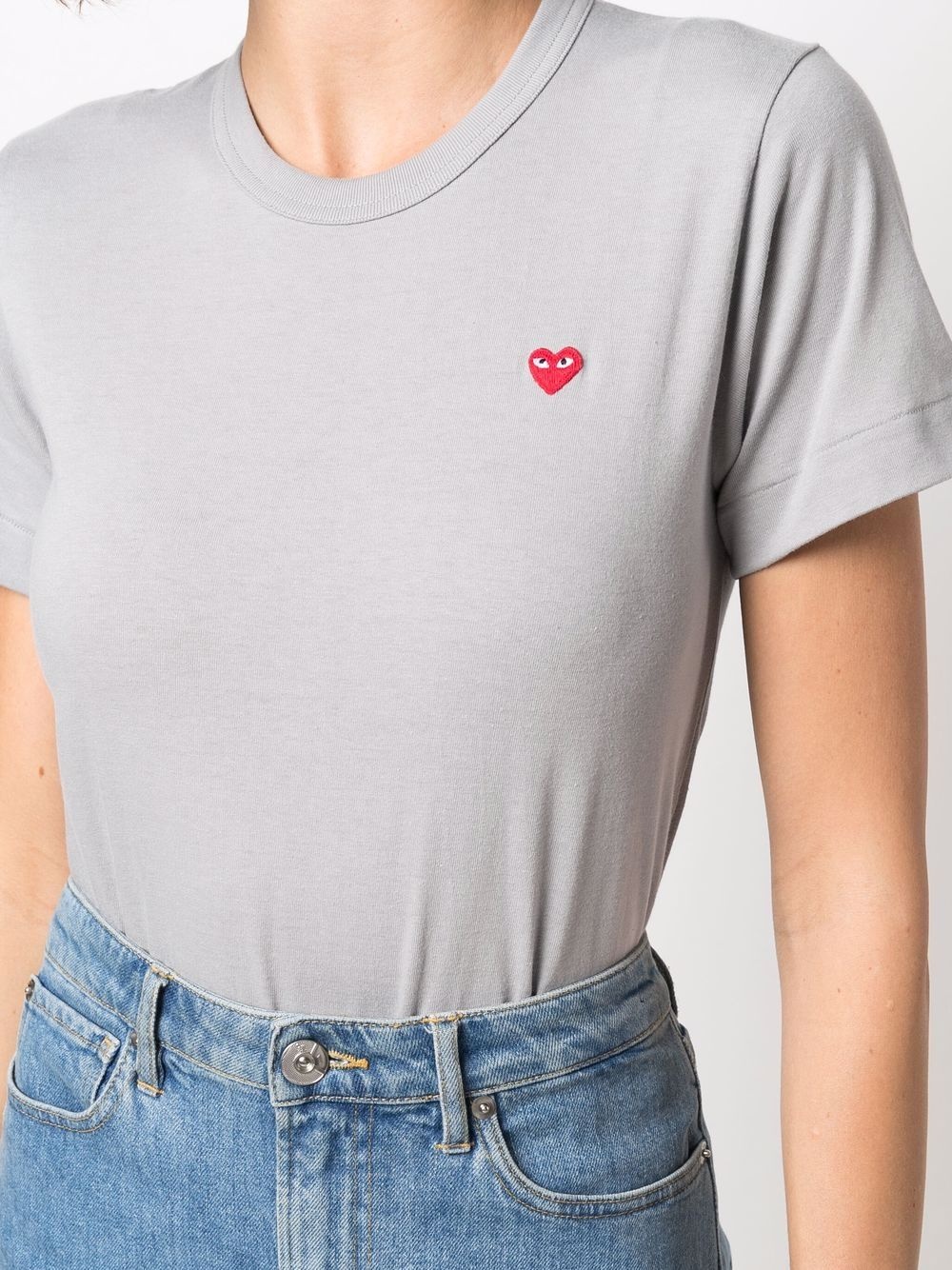 cotton embroidered-logo T-shirt - 5