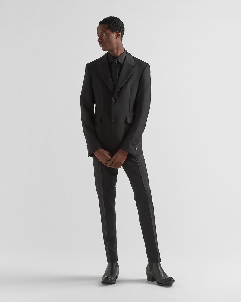 Prada Single-breasted mohair wool jacket outlook