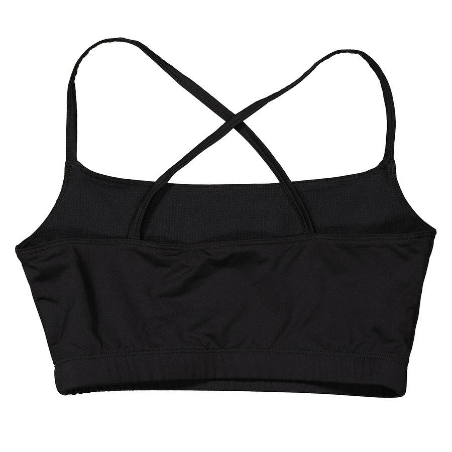 Ganni Ladies Black Logo-Print Cropped Top - 6